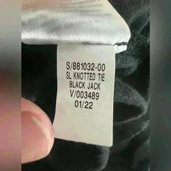 Old Navy Jumpsuit Womens Medium Black Linen Blend Twist Front Tie Strap - Picture 12 of 13